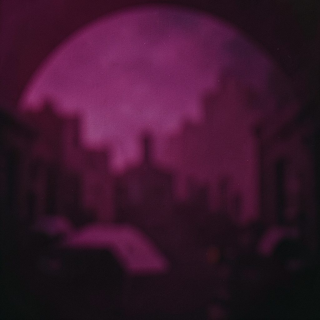 Rich magenta and black abstract swirl, sensual and deep