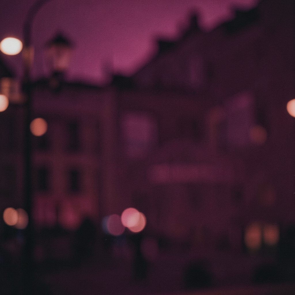 Soft-focus abstract composition in deep purple and black, sensual and mysterious atmosphere