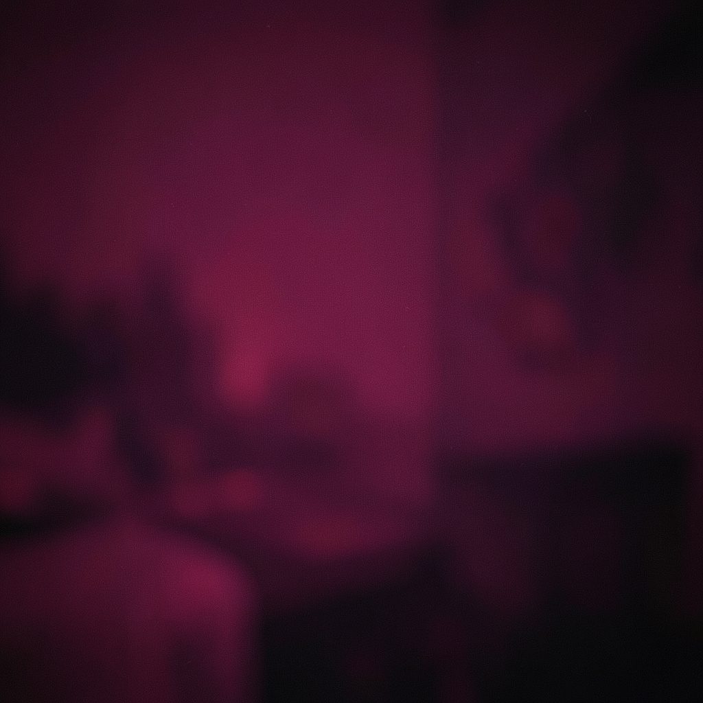 A cozy bedroom corner with soft string lights and a mirror reflecting warm golden tones, intimate and personal setting